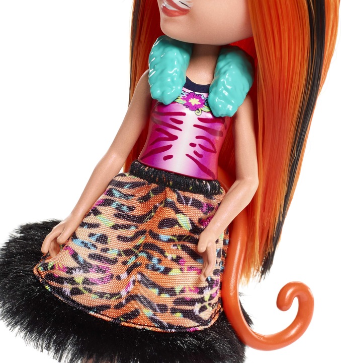 Actual product image Enchantimals Tanzie Tiger Doll & Tuft Figure