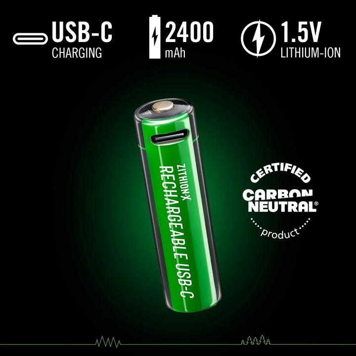 Productafbeelding Coast 4xAA + 4xAAA 1,5V USB-C wiederaufladbare Batterien – Zertifiziert CarbonNeutral® (CO2-neutral) (4 Pcs., AA / LR6 / Mignon / R6 / R14505, AAA / LR03 / Micro / R03 / AM4 / MN2400 / KR03)