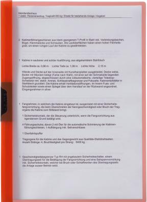 Produktbild Kolma Klemmhefter PressQuick Easy A4 orange (A4, 1x)