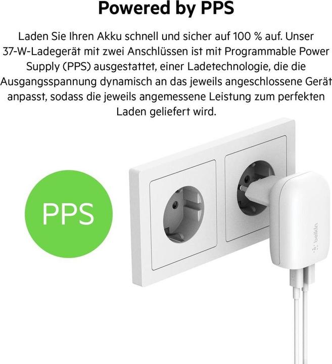 Actual product image Belkin Boost Charge (25 W, 2 ports)