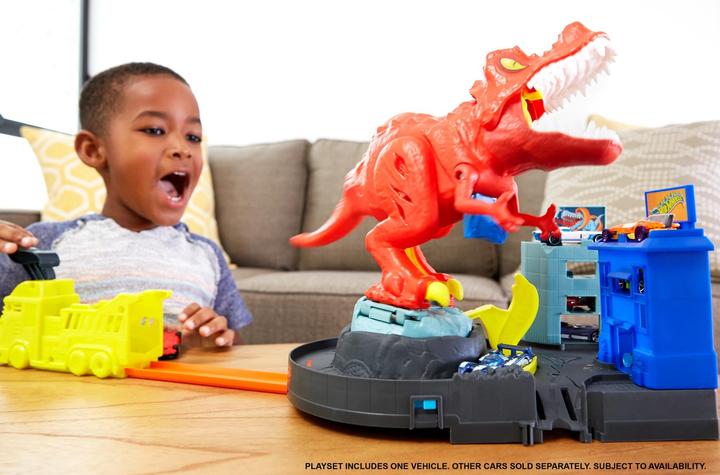 Actual product image Hot Wheels T-Rex Rampage Play Set