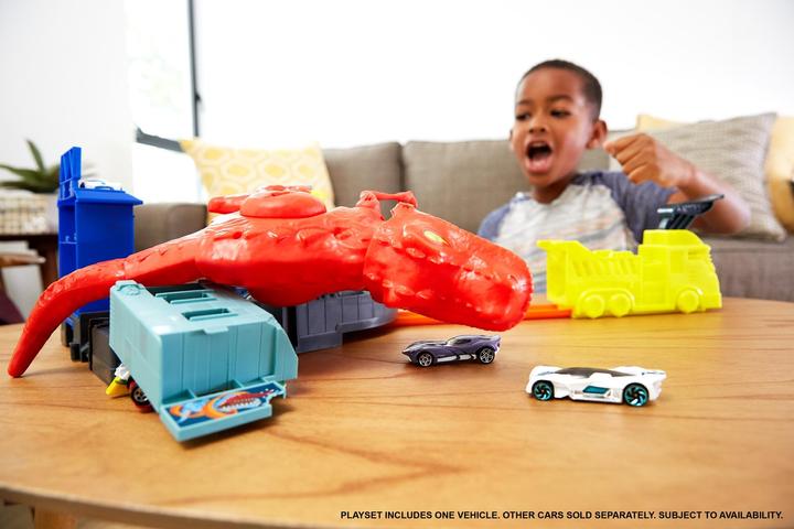 Actual product image Hot Wheels T-Rex Rampage Play Set