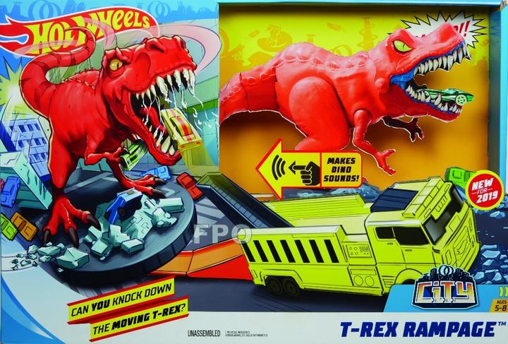 Actual product image Hot Wheels T-Rex Rampage Play Set