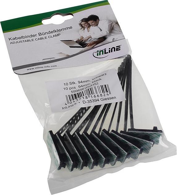 Produktbild InLine Kabelbinder Bündelklemme (Kunststoffkabelbinder, 94 mm, 10 Stk.)