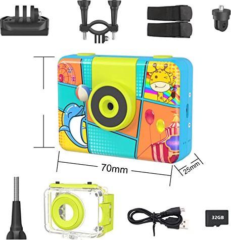 Actual product image Activity Board Digital camera for children, waterproof action camera