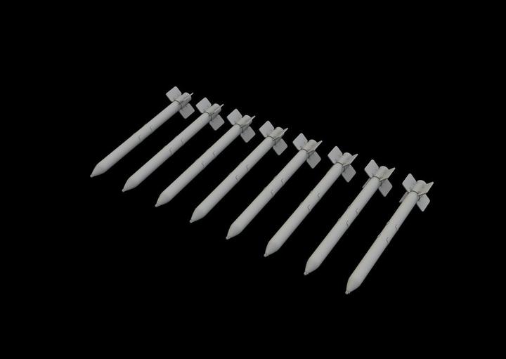 Actual product image Eduard HVAR rockets