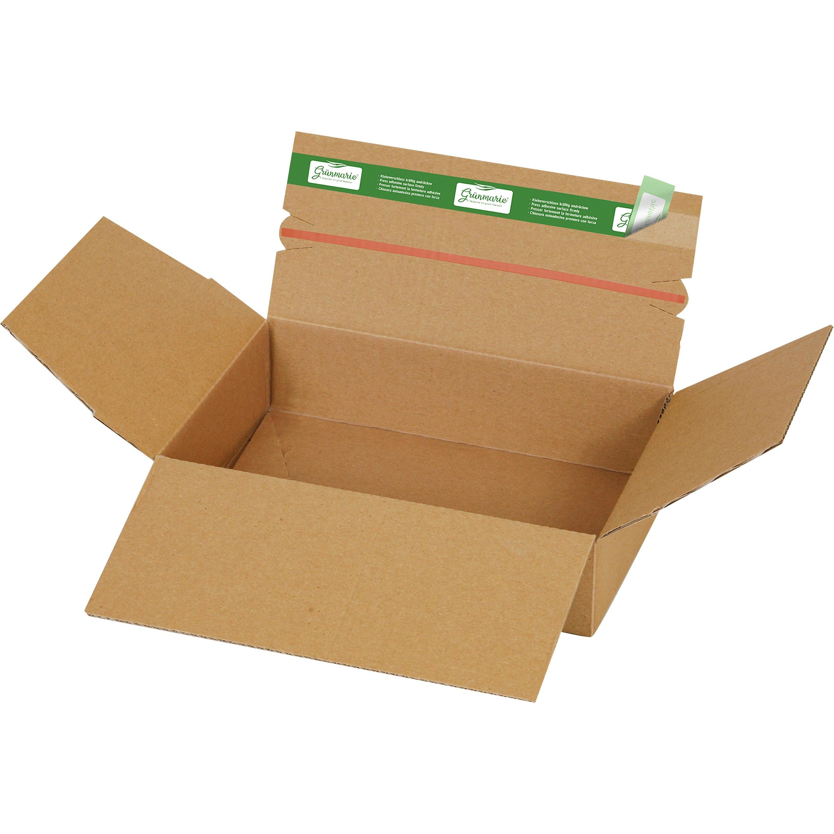 4x Grünmarie, Versandkarton + Versandbox, Fix-Aufrichtekarton (1 x)