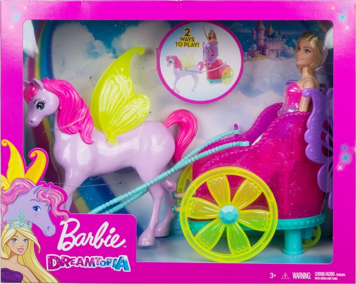 Image du produit Barbie calèche 2 en 1 - Poupée Mannequin - 3 ans et +