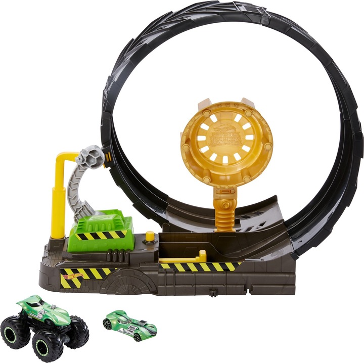 Produktbild Hot Wheels Monster Trucks Looping-Challenge Spielset