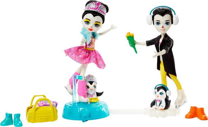 Enchantimals Darling Ice Dancers With Patterson Penguin & Tux Dolls