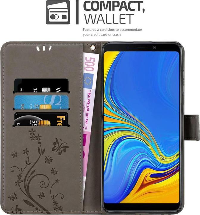 Actual product image Cadorabo Flower Book Cover (Samsung Galaxy A9 (2018))