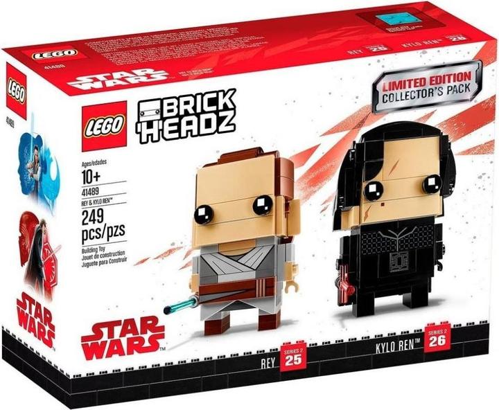 Actual product image LEGO Brickheadz Star Wars Rey and Kylo Ren (41489, LEGO Brickheadz)