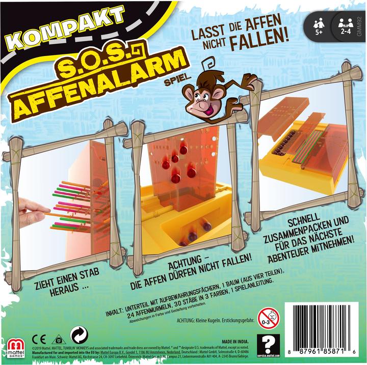 Image du produit Mattel Games SOS Ouistiti Voyage - Jeux de voyage - 5 ans et + (Allemand)