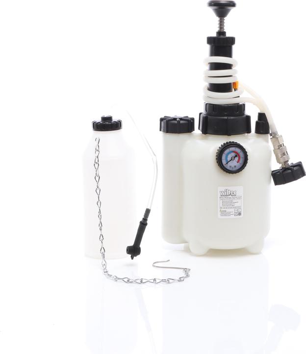 Wiltec Brake Bleeder 3L with 1L Waste Container for Car Brake, Clutch and Steering System Fluids