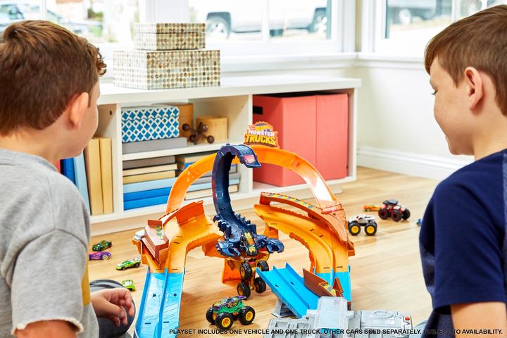 Produktbild Hot Wheels Monster Trucks Skorpion Beschleuniger Rennbahnset