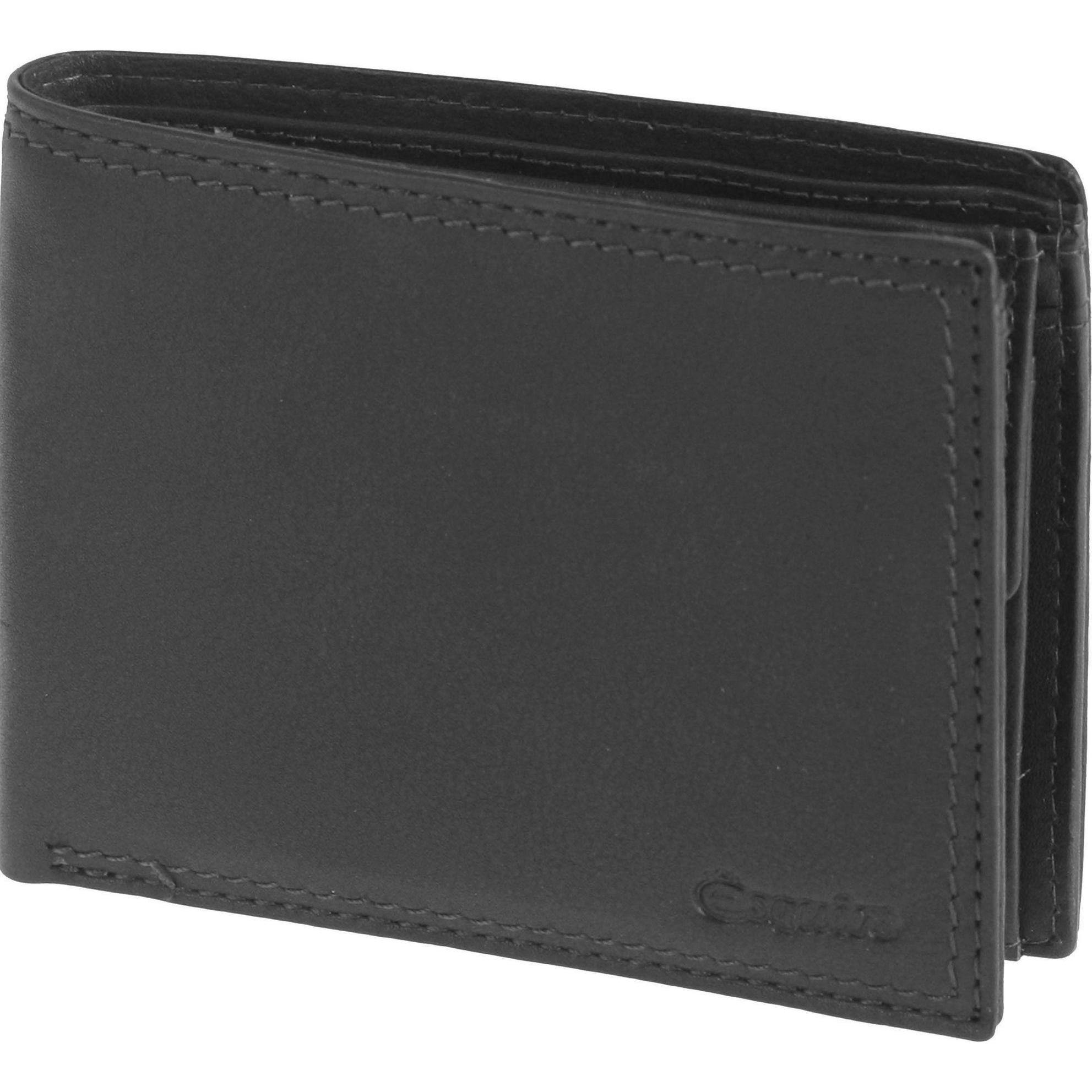 Esquire, Herren, Portemonnaie, Duo Geldbörse Leder 12 cm, Schwarz