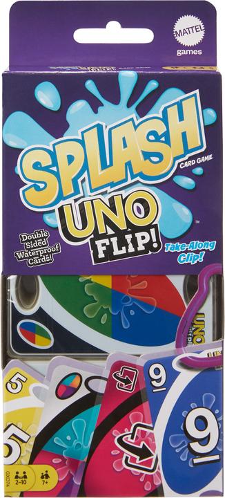 Actual product image Mattel Games UNO Flip Splash (French, 2 - 10 Players)