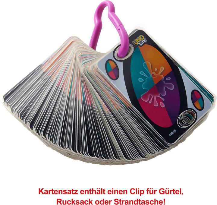 Actual product image Mattel Games UNO Flip Splash (French, 2 - 10 Players)