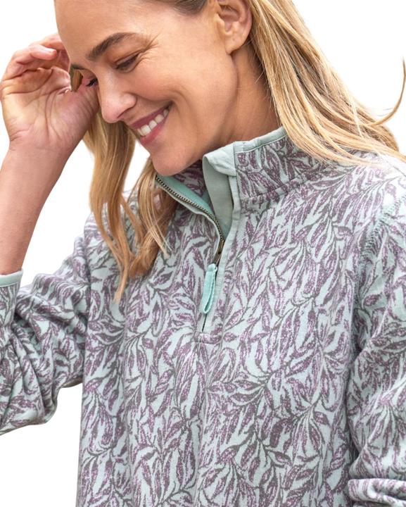 Produktbild Woolovers Sweatshirt mit kurzem Reissverschluss Jacquard (M)