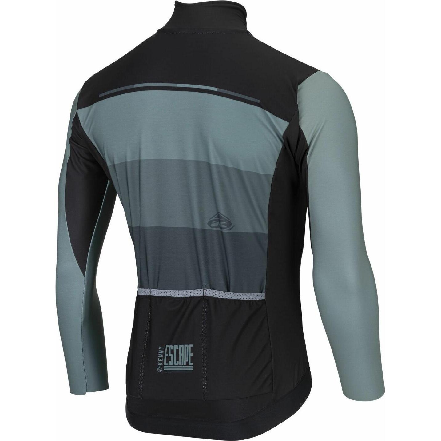 Thumbnail - Kenny, Herren, Velotrikot, langarmhirt ecape (S), Grün, S