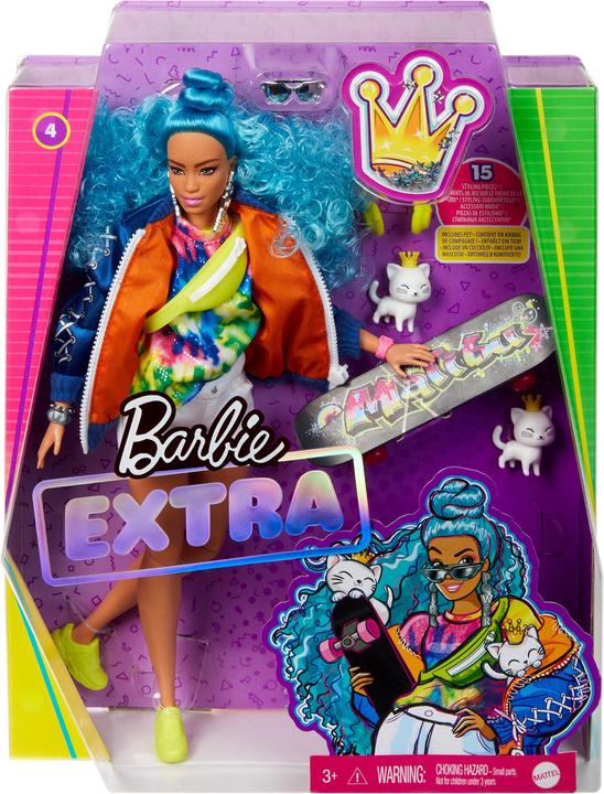 Produktbild Barbie Extra Doll - Blaues Afro-Haar