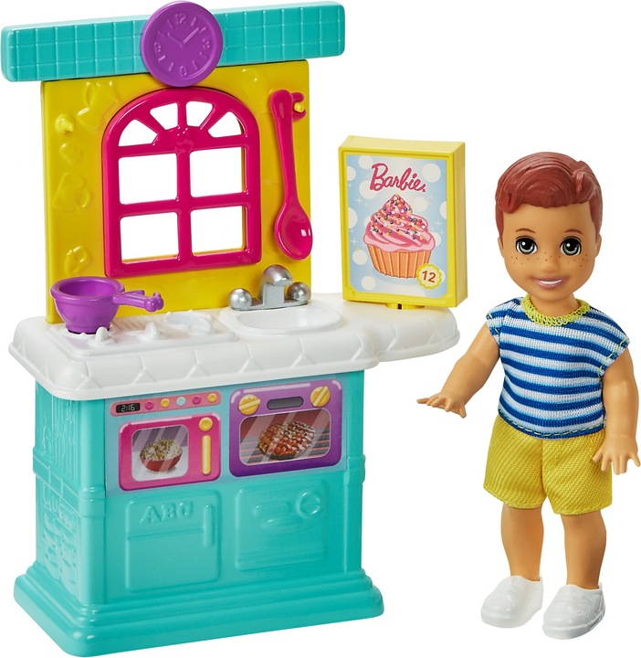 Produktbild Barbie „Skipper Babysitters Inc." Küchen Spielset mit Kleinkind