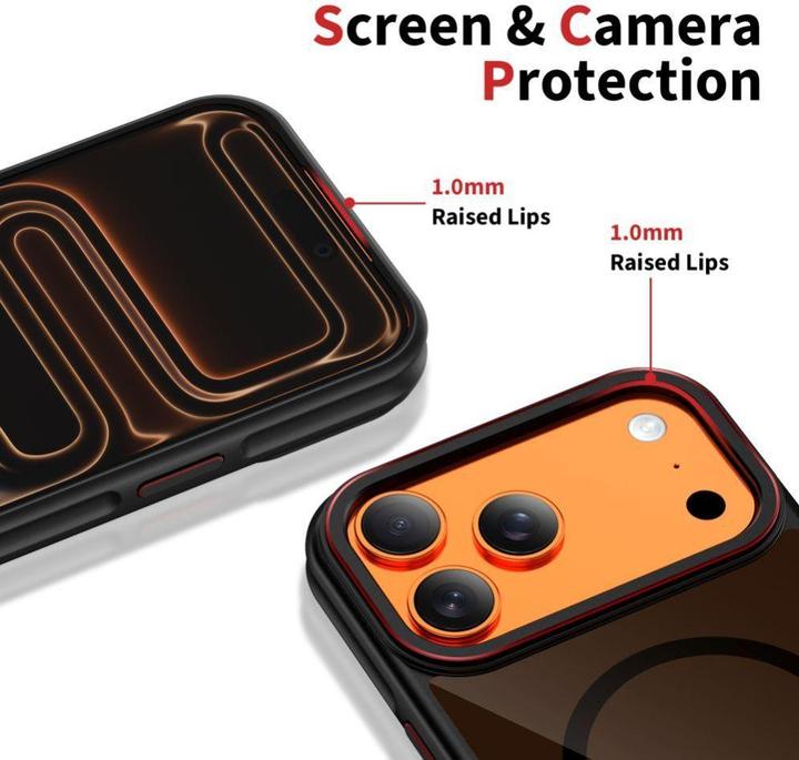 Image du produit Tech-Protect Maghybrid Magsafe Iphone 17 Pro Max Schwarz/Rot (Apple iPhone 17 Pro Max)