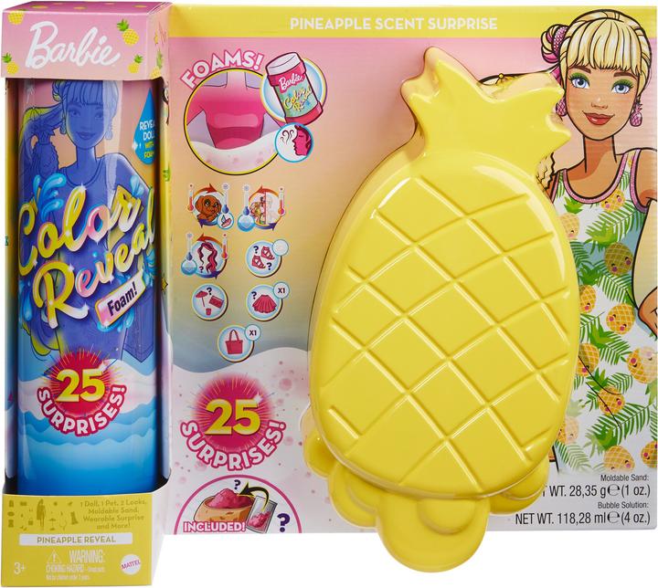 Produktbild Barbie Color Reveal - Schaum Ananas