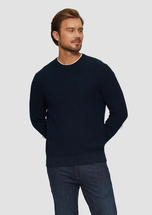 Actual product image S.Oliver Strickpullover Strickpullover mit Musterstruktur (XL)