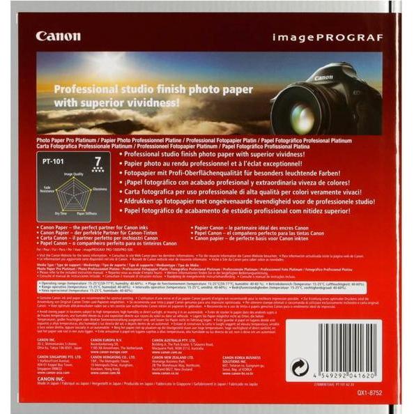Thumbnail - Canon Fotopapier Pro Platinum (300 g/m², A2, 20 x), Fotopapier, Weiss