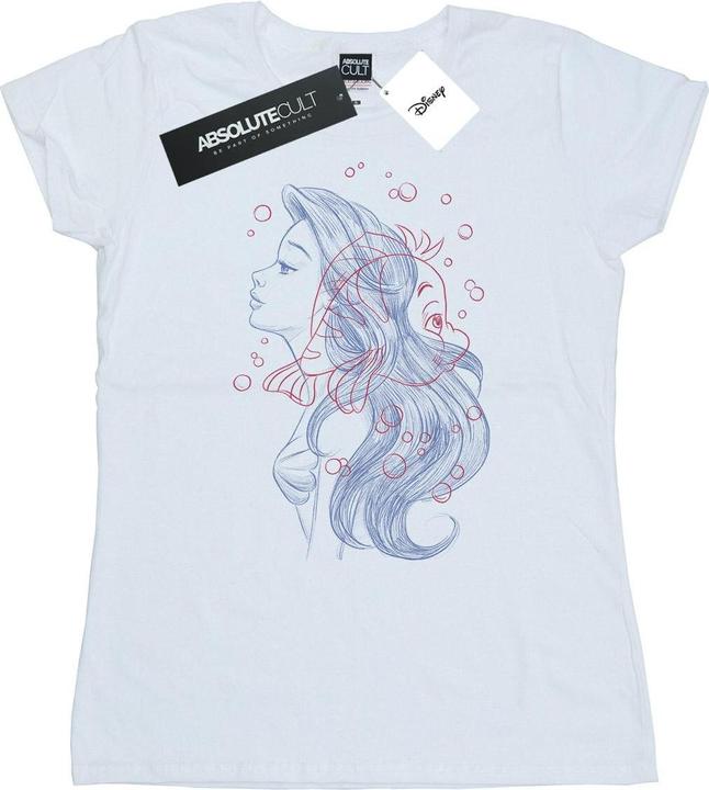 Immagine prodotto Disney Ariel Flounder Sketch Maglietta Donna (S)