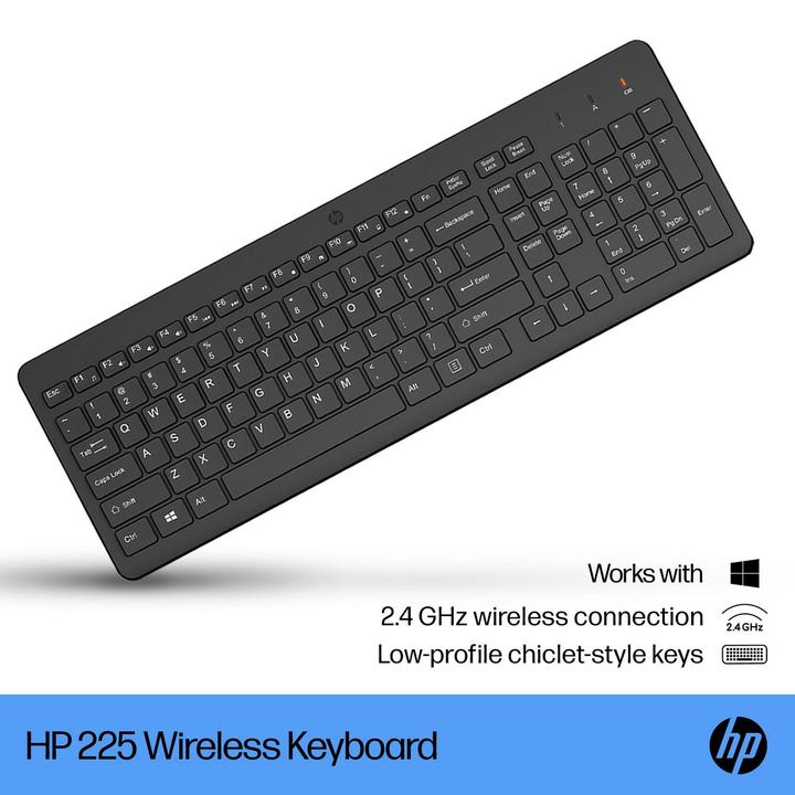 Actual product image HP 225 WL KBD Germany - German localizat (DE, Wireless)