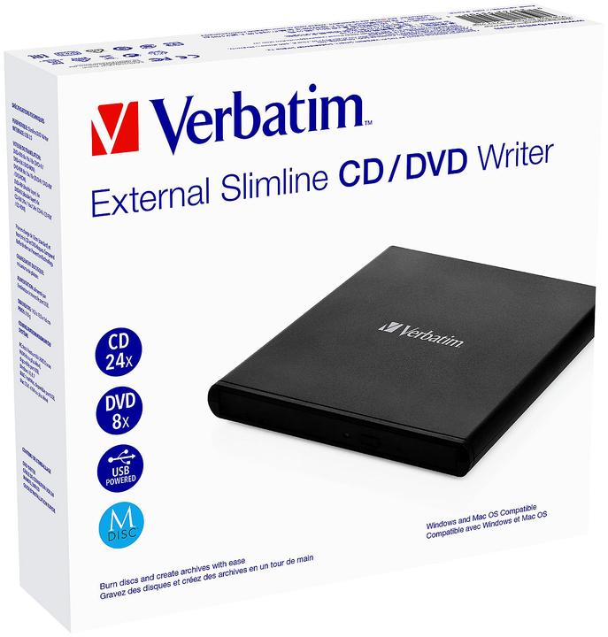 Immagine prodotto Verbatim Masterizzatore CD-DVD esterno slimline (Masterizzatore DVD)