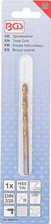 Actual product image BGS Twist Drill HSS-G titanium-nitrated 5.5 mm (5.5 mm)