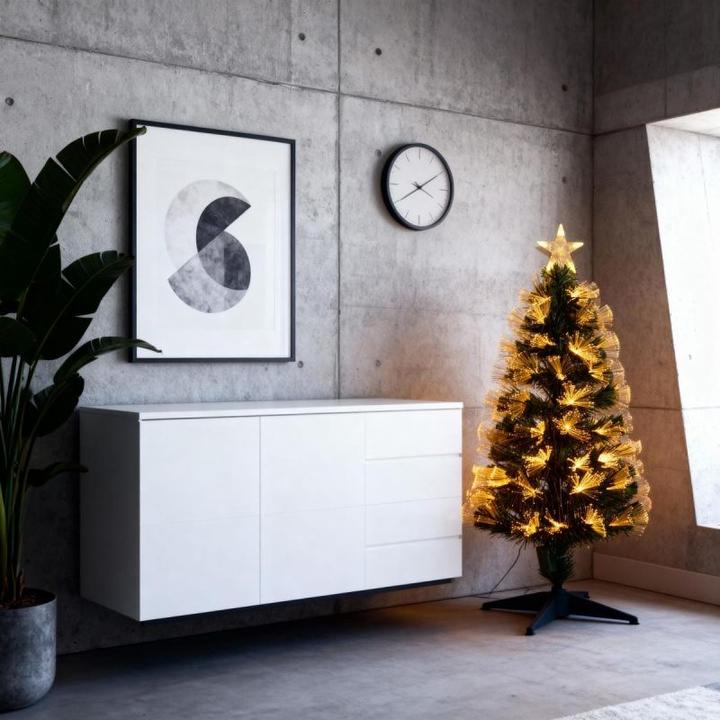 Immagine prodotto Nenurodyta Decorazione natalizia CHOINKA DEKORACYJNA ŚWIATŁOWODOWA CIEPŁY BIAŁY 120CM