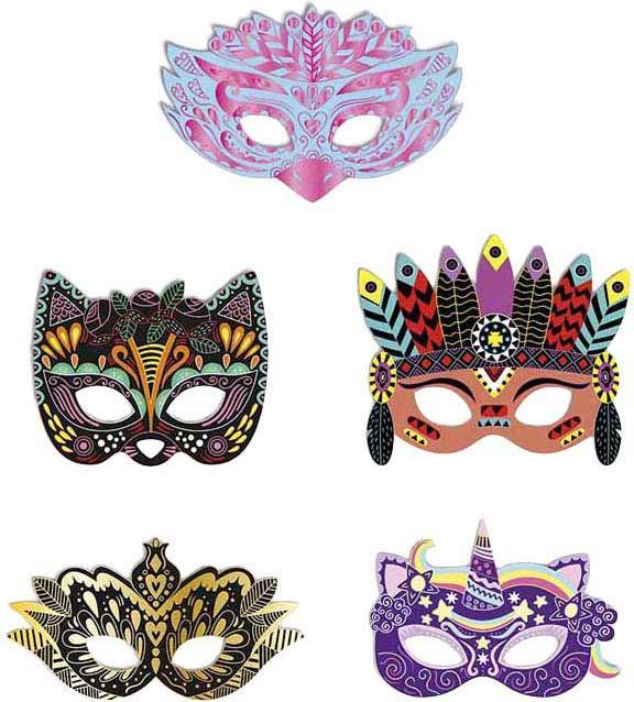 Produktbild Janod Kratzbilder Partymasken