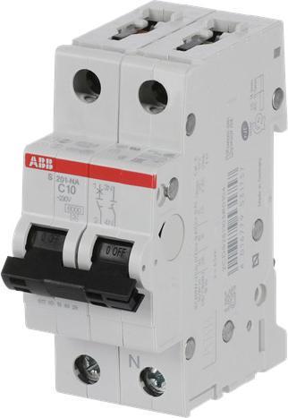 Actual product image ABB S201-C10NA Automatic circuit breaker 10A pro M compact 1p+NA