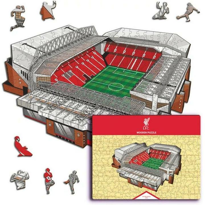 Actual product image Iconic Liverpool FC - Anfield Stadium - Wooden Puzzle Size S (150 pieces) (150 pieces)