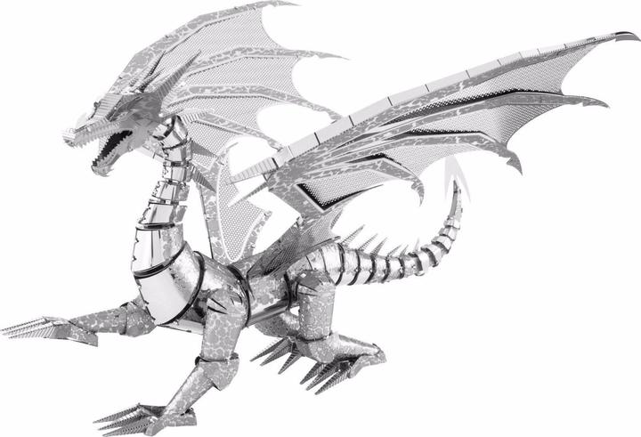 Produktbild Metal Earth Bausatz Iconx Silver Dragon