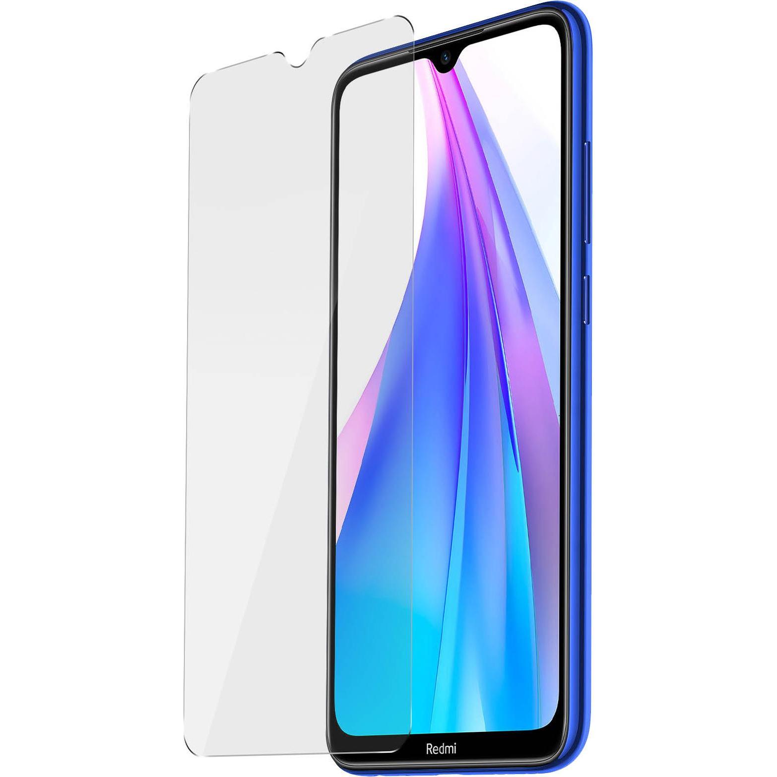Avizar Kristallklare Folie, Glas-Displayschutz (1 Stück, Xiaomi Redmi Note 8), Smartphone Schutzfolie, Transparent