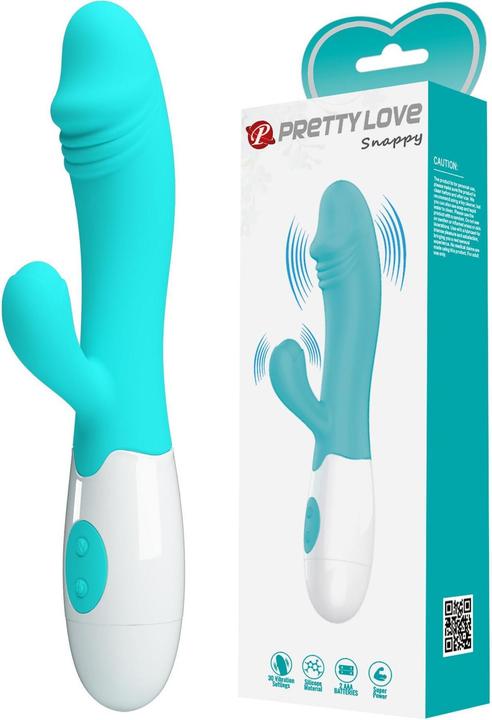 Actual product image Pretty Love Snappy G-Spot Vibrator Aqua Green