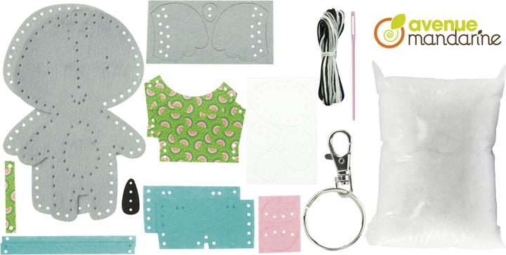 Actual product image Avenue Mandarine Craft set keychain Little Couz'IN