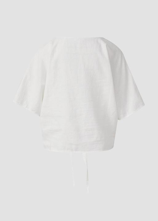 Immagine prodotto s.Oliver Bluse Verkürzte Leinenmix-Bluse im Relaxed Fit (46)