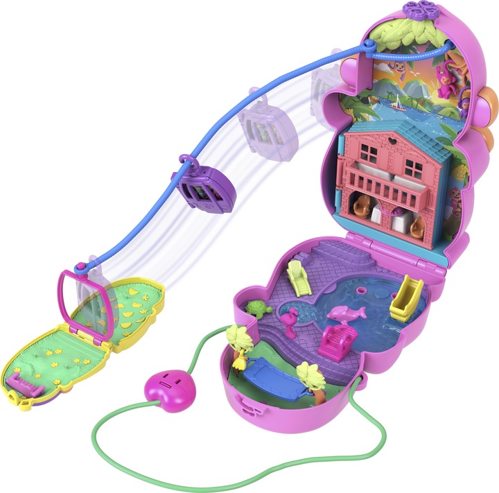 Image du produit Polly Pocket Set de jeu maman singe et bébé