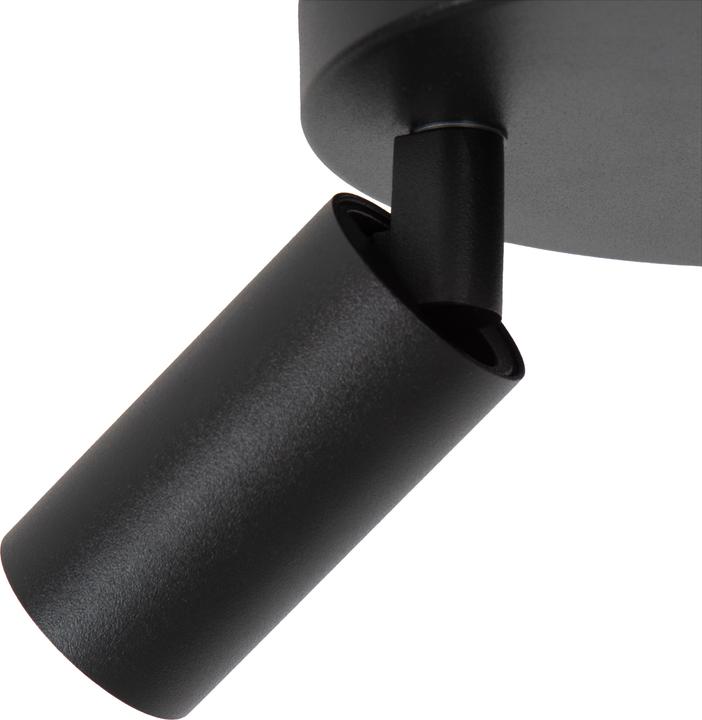 Produktbild Lucide RITMO - Plafondspot - Ã˜ 18 cm - 3xGU10 (MR11) - Zwart (GU10)