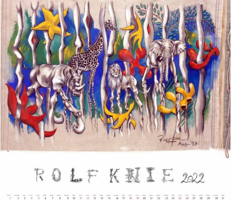 Actual product image Knie Rolf calendar K2022 D/F, 49x44cm, 2022 (Special, German)