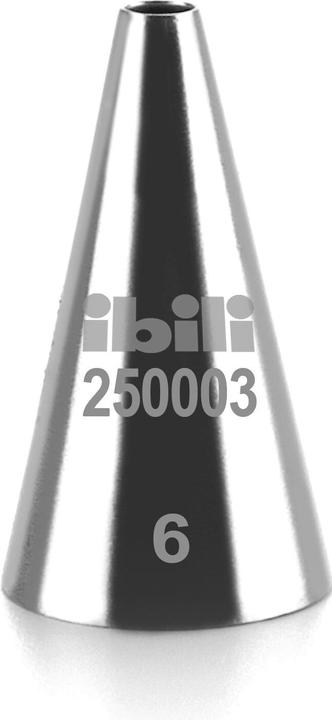 Actual product image Ibili Round piping nozzle 3 mm Perfect for piping pastry and cream (Piping bag)