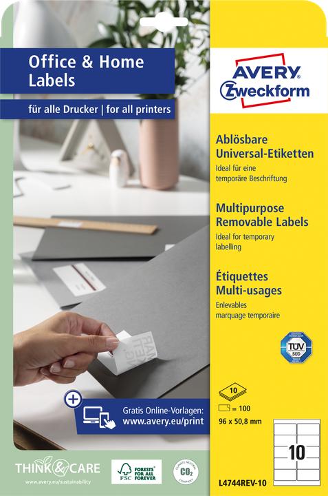 Image du produit Avery Etiquettes universelles