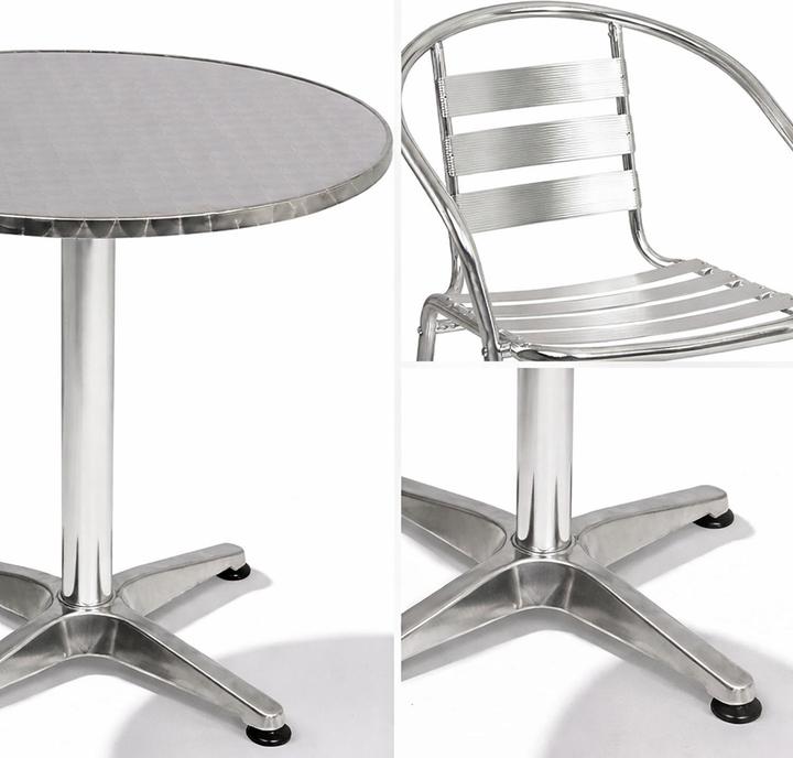 Actual product image Mojawo Bistro set 4-piece aluminium - stainless steel