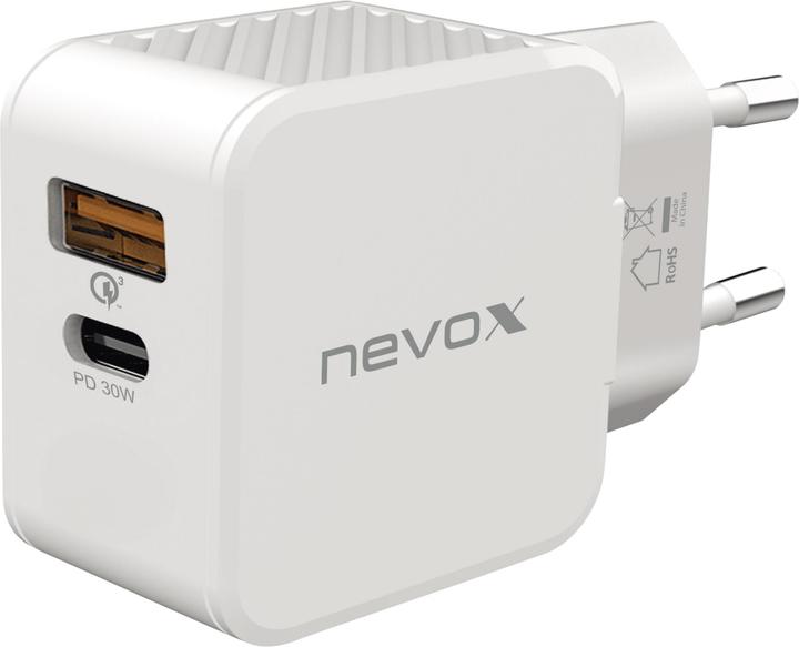 Produktbild Nevox USB-Wandladegerät USB-C Power Delivery + QC 3.0 30 W (30 W, 1 Port)